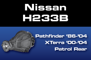 Nissan Pathfinder & Armada H233B Differential Gear & Axle Parts - Ring & Pinion Gears, Axle Shafts, Locking Differentials, Limited Slip and Spider Gears