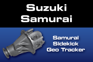Suzuki Samurai Differential Gear & Axle Parts - Ring & Pinion Gears, Axle Shafts, Locking Differentials, Limited Slip and Spider Gears