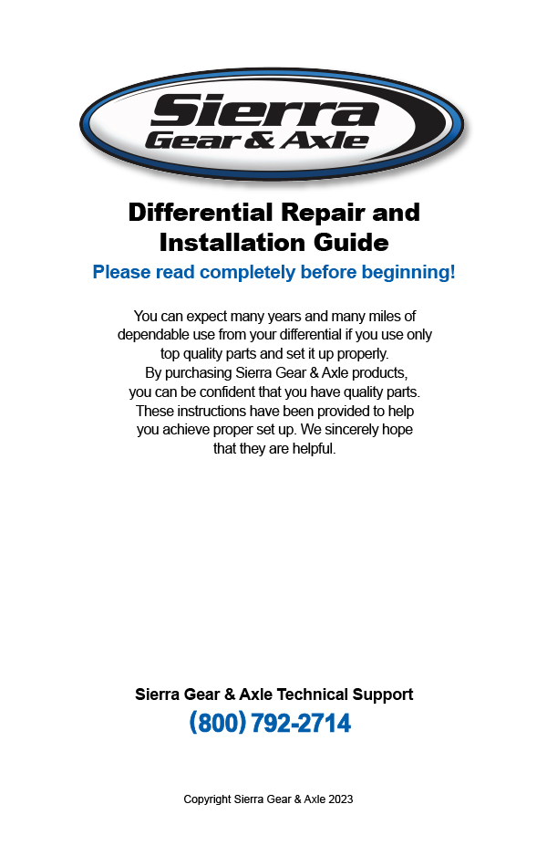 Ring Pinion Install Instructions Page 2