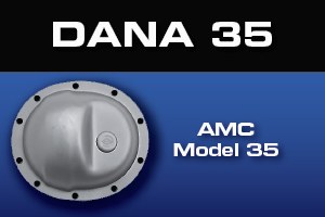 Dana 35 AMC Model 35 Differential Gear & Axle Parts - Ring & Pinion Gears, Axle Shafts, Locking Differentials, Limited Slip and Spider Gears