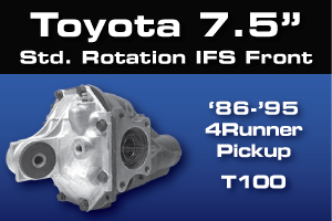 Toyota 7.5 IFS Differential Gear & Axle Parts - Ring & Pinion Gears, Axle Shafts, Locking Differentials, Limited Slip and Spider Gears